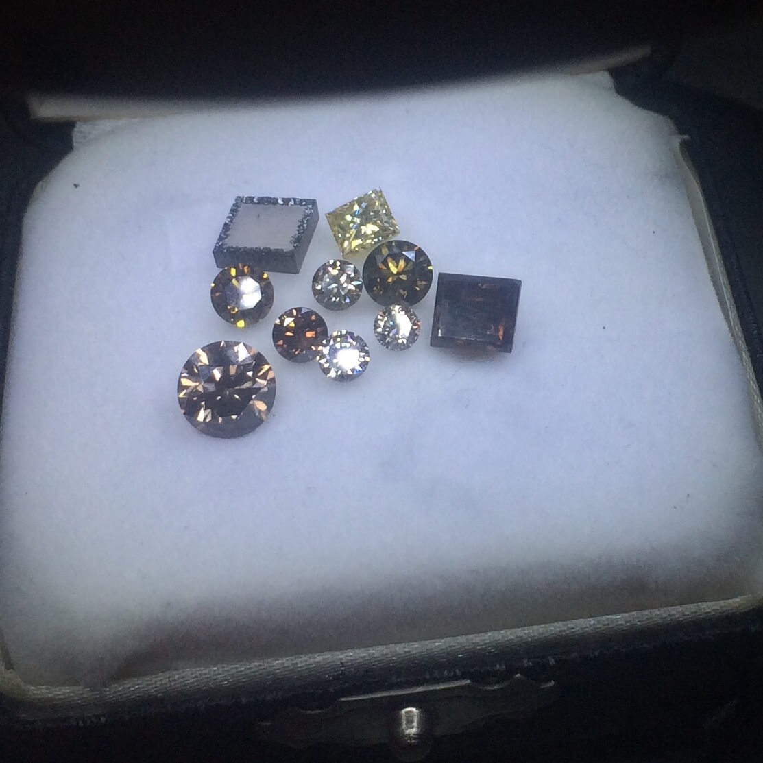 CVD diamond gems cut from CTS grown diamond